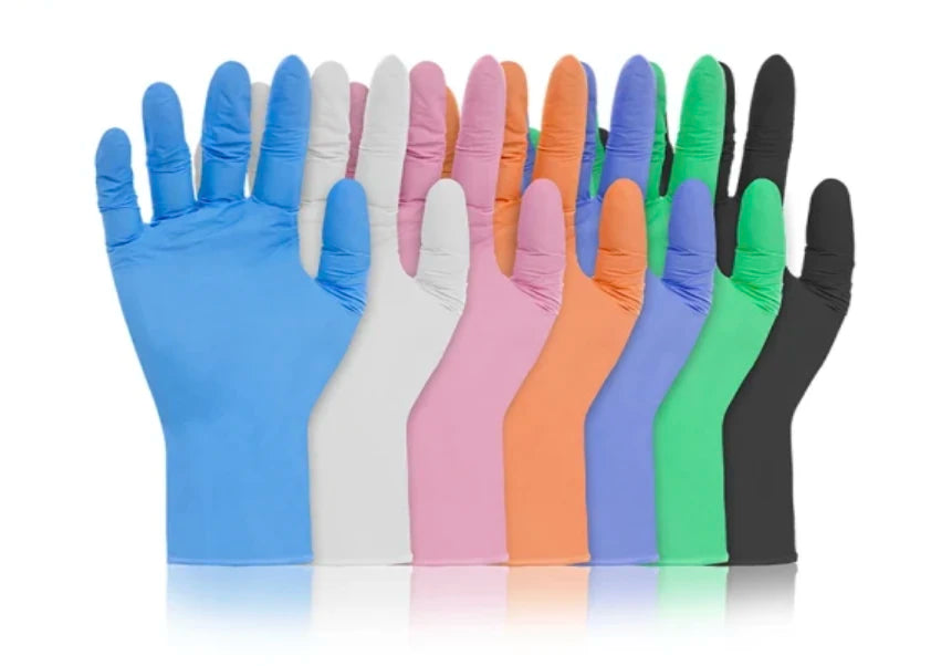 Guantes desechables de nitrilo